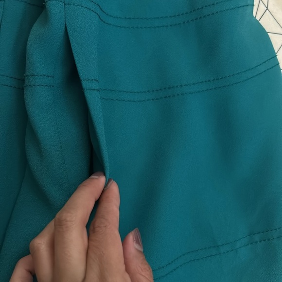 Banana Republic Teal Flutter Sleeve Dress size 4 - Picture 10 of 10